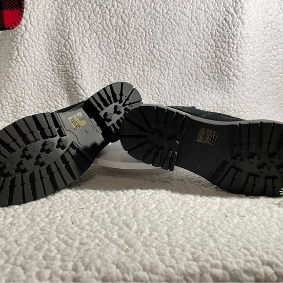 Kurt Geiger Black Combat Boots with Vibrant Details - Picture 4 of 5